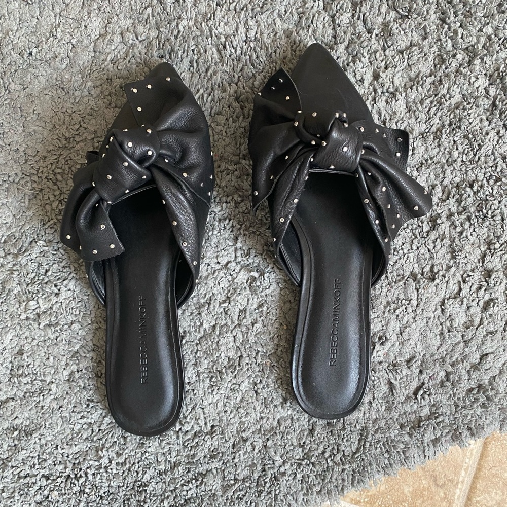 Rebecca Minkoff stylist leather flats.